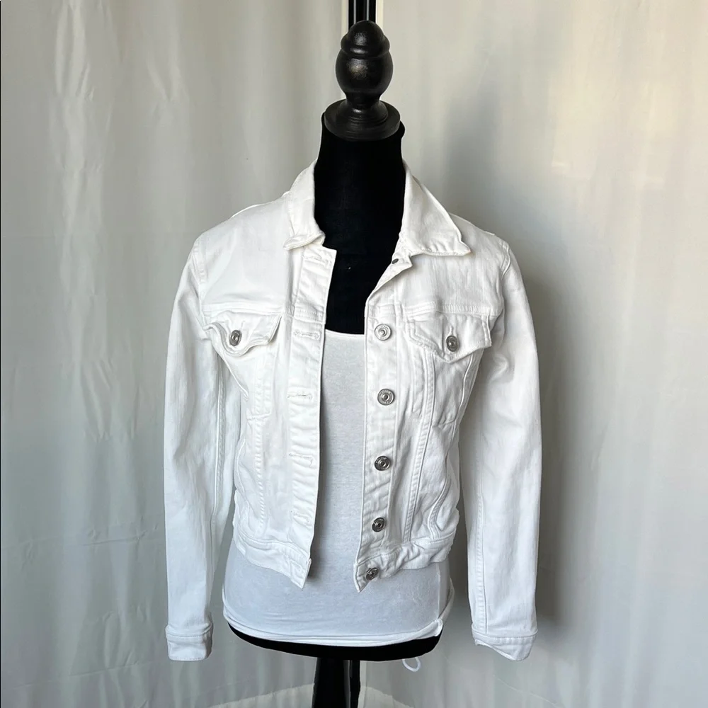 Hudson White Denim Jacket - Picture 1 of 8